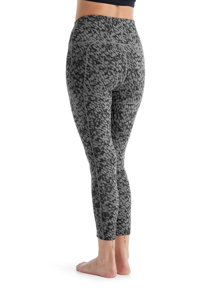 Metro Heather Icebreaker Merino Fastray High Rise Forest Shadows Women's Running Tights | AU 1511DFMN